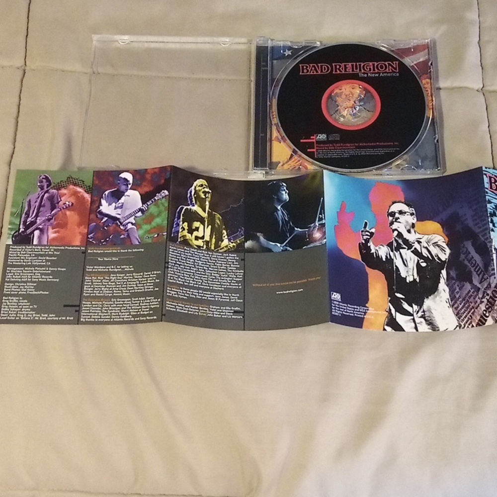Bad Religion CD 2000 The New America VINTAGE PUNK ROCK - Picture 5 of 7
